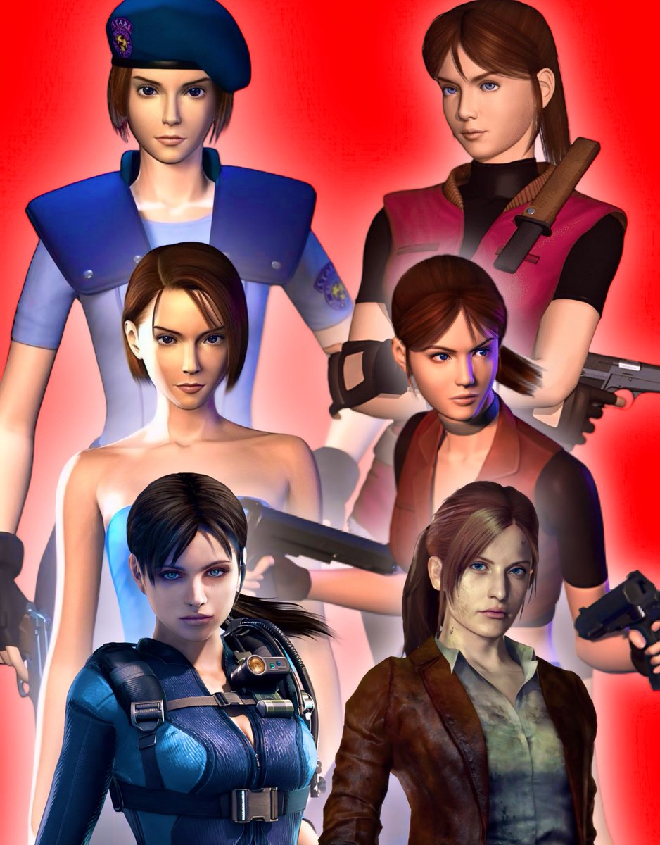 Gilbert_Rovia's tweet photo. Jill Valentine &amp; Claire Redfield https://t.co/NSmWmnuMFH