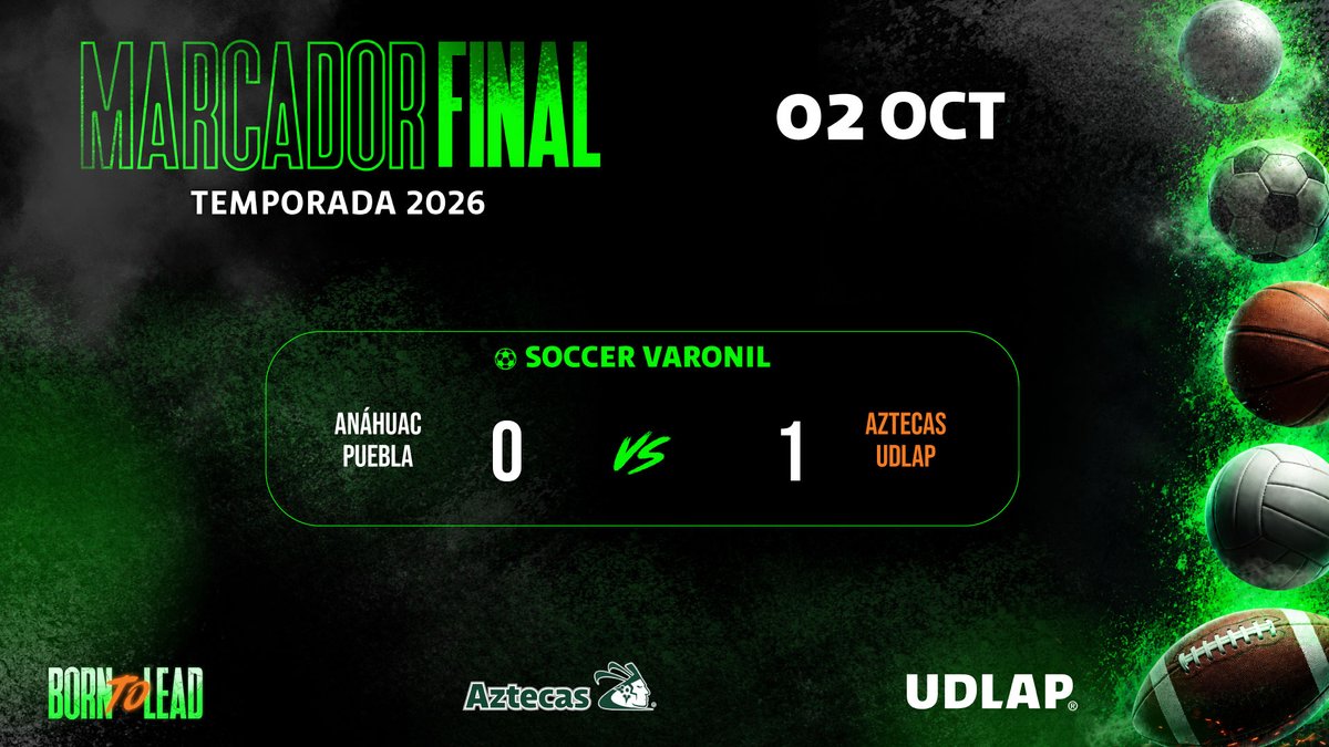 aztecasudlap's tweet photo. ¡Victoria para los Aztecas UDLAP! El equipo de soccer varonil cierra el encuentro con un resultado favorable y suma un triunfo más en la temporada. #AztecasUDLAP #TodosSomosAztecas #BornToLead https://t.co/Ie7OvM8MMh