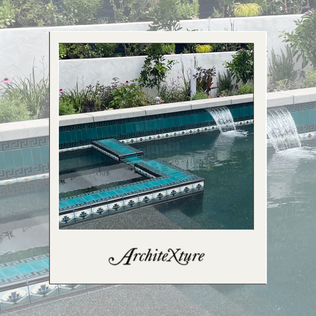belchus's tweet photo. A recently designed pool featuring deep green, blue-green, and crisp white tiles for a serene water surface. Did Abby do a good job? Double tap if you agree! https://t.co/aoVc4rV5bn