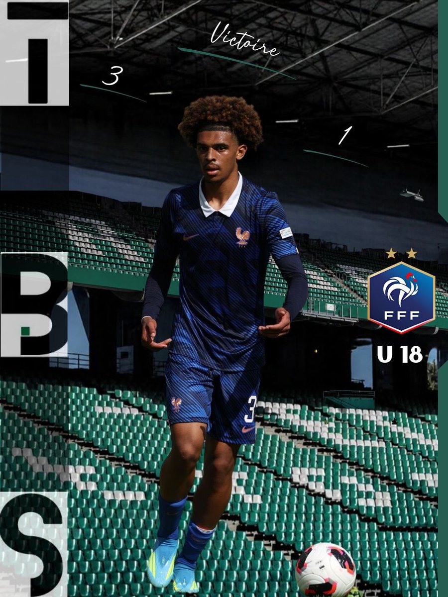 TRIBUNESTE42100's tweet photo. #ASSE | SÉLECTIONS NATIONALES
Nathan Kasia et les U18 français s’imposent face au Sénégal (3-1) à Clairefontaine.
Le défenseur stéphanois a disputé l’intégralité de la rencontre.
#TribuneStéphanoise https://t.co/g51ni2HnBg