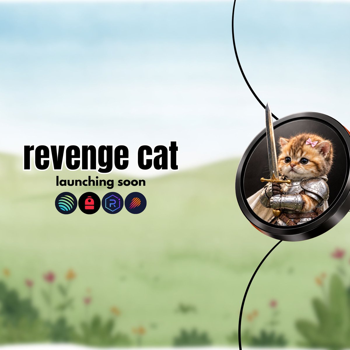 getrevengecat's tweet photo. FINALLY, it's time to launch our own token on SOLANA! 

Ticker: $revengecat

18% of the TOTAL SUPPLY will be AIRDROPPED equally among all the wallets below, just interact and drop your SOL addresses https://t.co/xAiadPHn4M