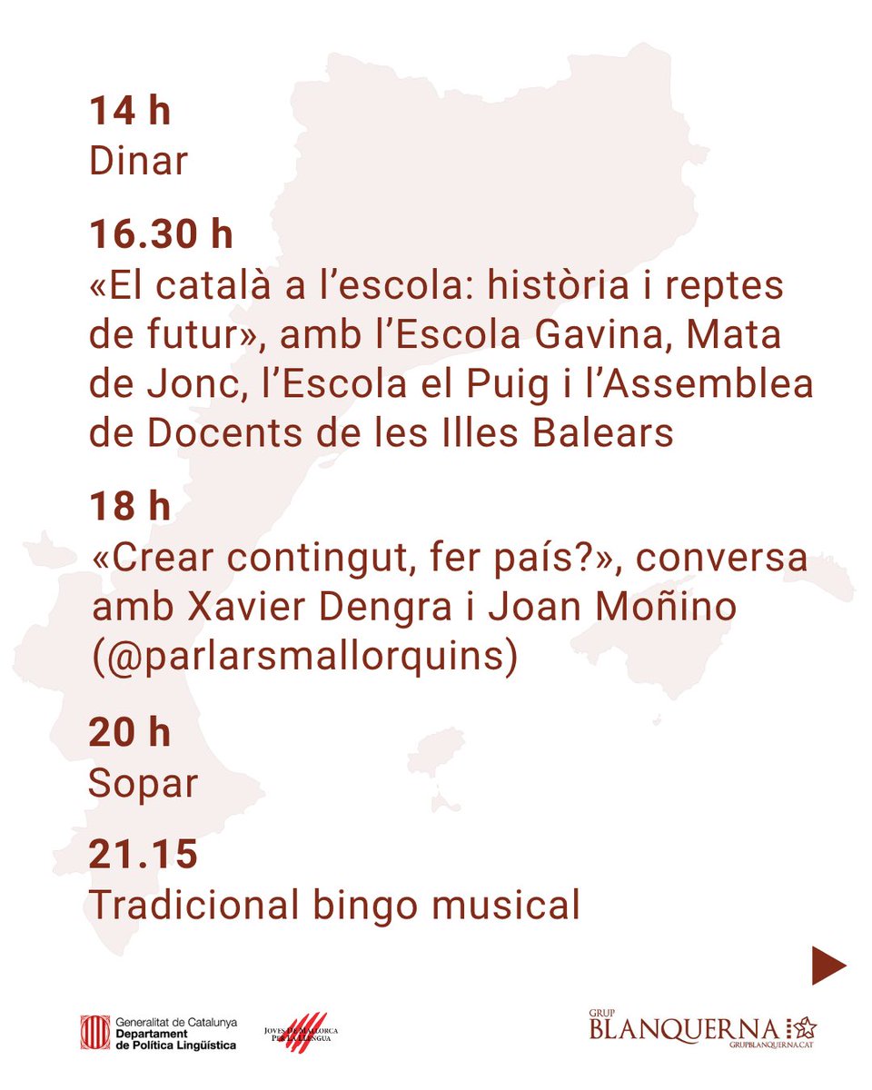 grupblanquerna's tweet photo. Ja tenim aquí el programa del Seminari Blanquerna 2026, enguany amb el català com a fil conductor.

Més enllà de les formacions, com sempre ens espera un cap de setmana de debat, xarxa i... molta festa!
🔗🎟️ Entrades disponibles al següent enllaç: https://t.co/xQAfV4bPTz https://t.co/RihXfjVUEE