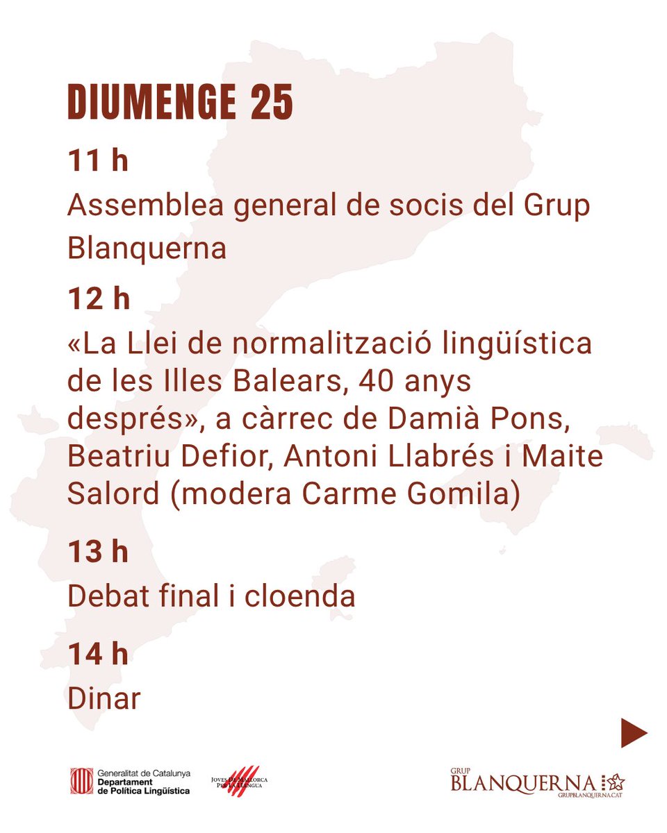 grupblanquerna's tweet photo. Ja tenim aquí el programa del Seminari Blanquerna 2026, enguany amb el català com a fil conductor.

Més enllà de les formacions, com sempre ens espera un cap de setmana de debat, xarxa i... molta festa!
🔗🎟️ Entrades disponibles al següent enllaç: https://t.co/xQAfV4bPTz https://t.co/RihXfjVUEE
