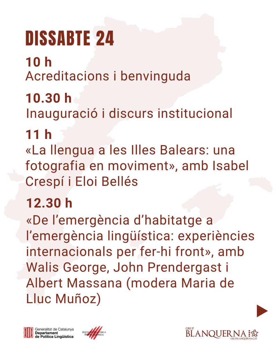 grupblanquerna's tweet photo. Ja tenim aquí el programa del Seminari Blanquerna 2026, enguany amb el català com a fil conductor.

Més enllà de les formacions, com sempre ens espera un cap de setmana de debat, xarxa i... molta festa!
🔗🎟️ Entrades disponibles al següent enllaç: https://t.co/xQAfV4bPTz https://t.co/RihXfjVUEE