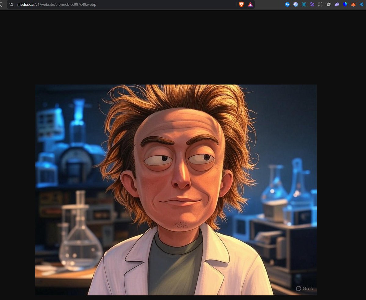 coookeer33's tweet photo. picture of elonrick on xai website https://t.co/aN60CUhVg0