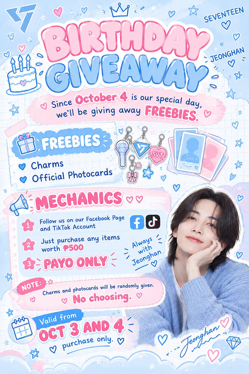 belsBakesnCraft's tweet photo. 💎 SEVENTEEN / MINITEEN ANIK-ANIK 💎

🎂 SINCE IT’S JEONGHAN’S BIRTHDAY, WE’RE GIVING AWAY FREEBIES! 🐰💗

📸 See posted pictures for details. 
💌 DM us for more inquiries!
#seventeen #miniteen #carat #jeonghan
#charms #crafts https://t.co/msD5biIX6x