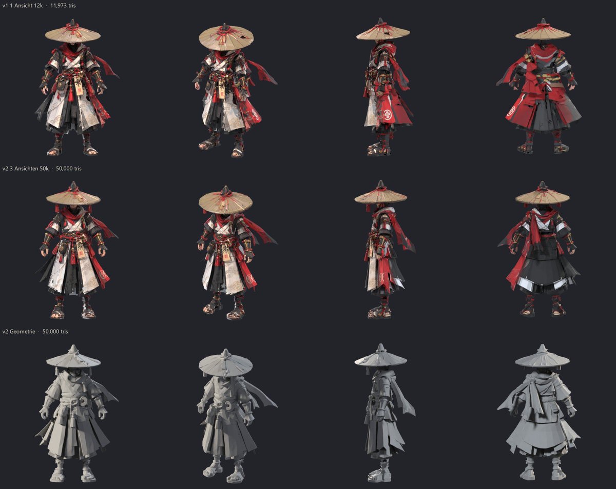 PromptRiot's tweet photo. Getting better and meshing and remeshing some characters. 
Watch out @meshyAI noobs are coming for you! :) https://t.co/JkqHc0kWzK