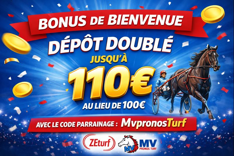 MVPronosTurf's tweet photo. 🚨 NOUVEAUTÉ @MVPronosTurf x @ZEturfFr 🚨

🎁 Bonus de bienvenue renforcé !

👉 Inscription ici : https://t.co/VA7Z5QuNCk
ou
👉 Code parrainage : MVPronosTurf

➡️Une offre exclusive pour rejoindre la communauté MVPronos Turf 🤝🐎

#ZEturf #Turf #Pronostics #BonusBienvenue https://t.co/XeLlZ6GYIU