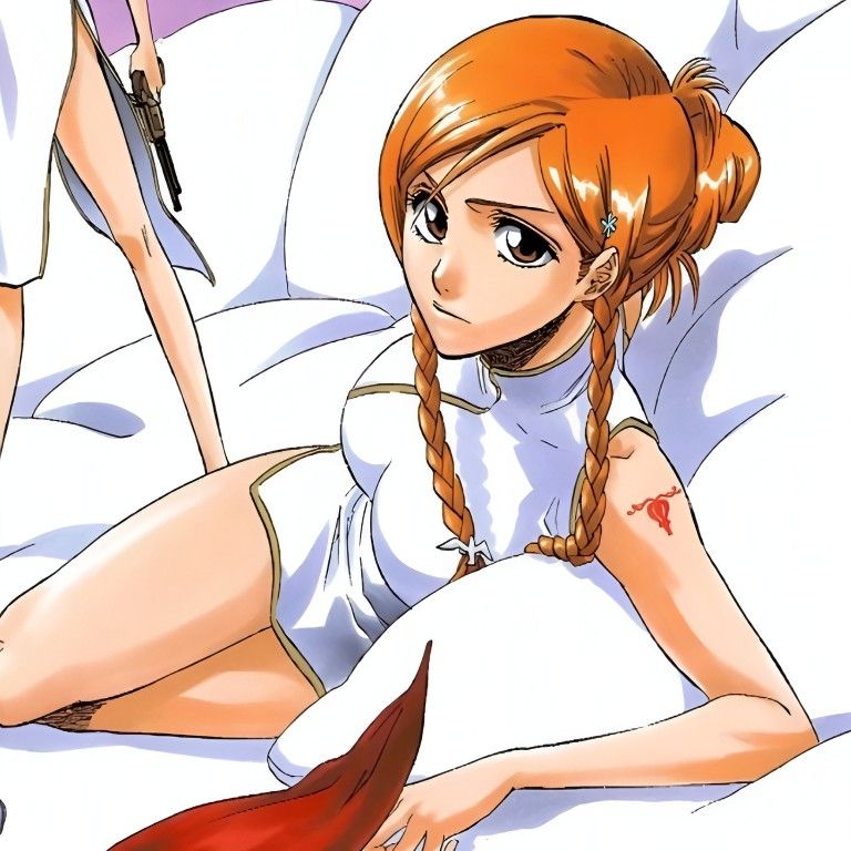 toastluvss's tweet photo. Orihime dont mog them like that https://t.co/s6OjjFiA6k