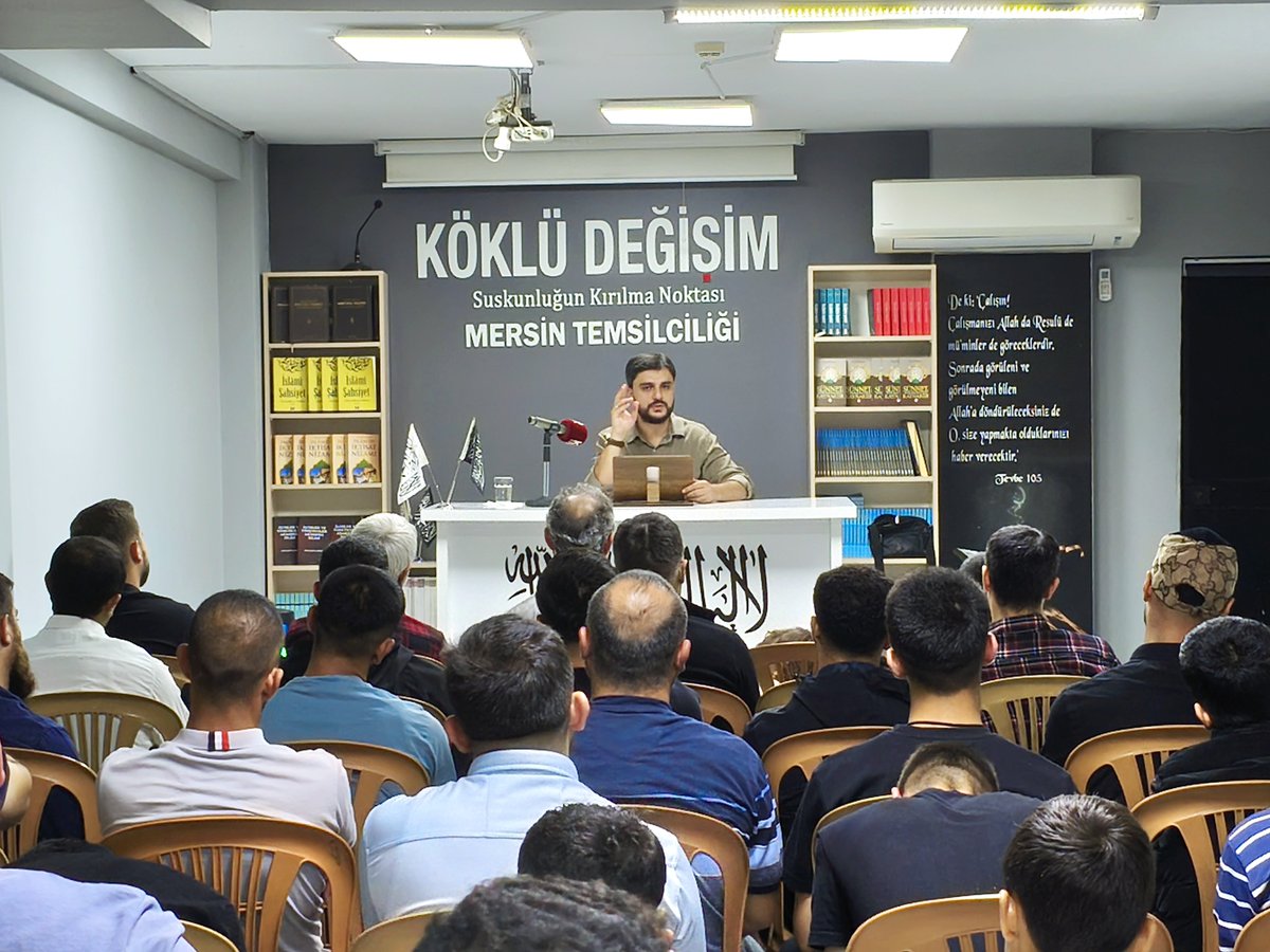 kokludegisim33's tweet photo. Köklü Değişim Mersin Temsilciliğimizde bu hafta ''CUMA SOHBETLERİ'' kapsamında İlyas Kösem "İslam ve Hayat" başlıklı konusunu anlattı.

Programımıza icabet eden kardeşlerimizden Allah razı olsun.

Selam ve Dua İle... https://t.co/1Ks3U1isYT