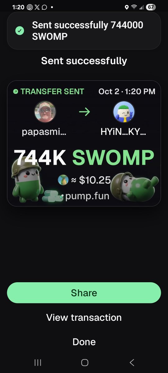 GatorAlleyProp's tweet photo. Welcome to the $SWOMP 
Enjoy your matched tokens 
#21 https://t.co/JVNYYER95y