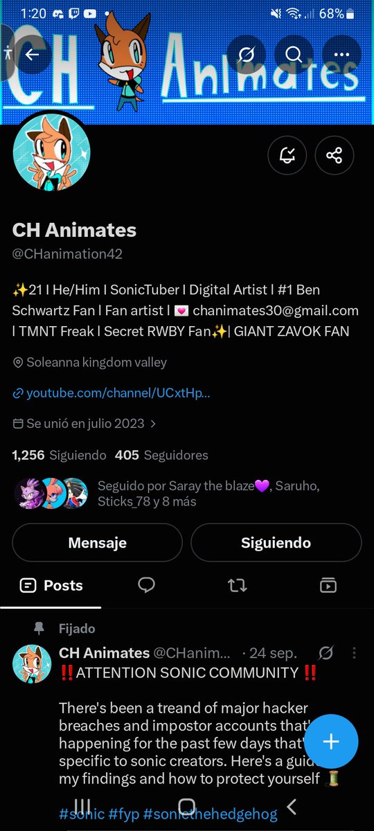 Silvaze4ever's tweet photo. @CHanimation42 @Sonic_Rumble My favorite game is Sonic the Hedgehog (2006) because I really like its difficulty and its story
Good luck everyone 🍀 https://t.co/Gjwj3wm1z3