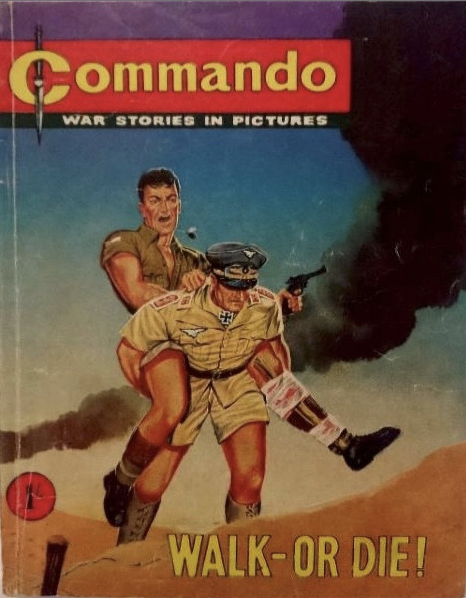 CommandoComic's tweet photo. It's Flashback Friday!
In honour of our 6,000th issue being released soon, here’s a look back at issue 1 - which was on sale in June 1961: ‘WALK - OR DIE’.
Author: Castle
Internal Artist: Garcia
Cover Artist: Ken Barr https://t.co/HLK2ATpJ19