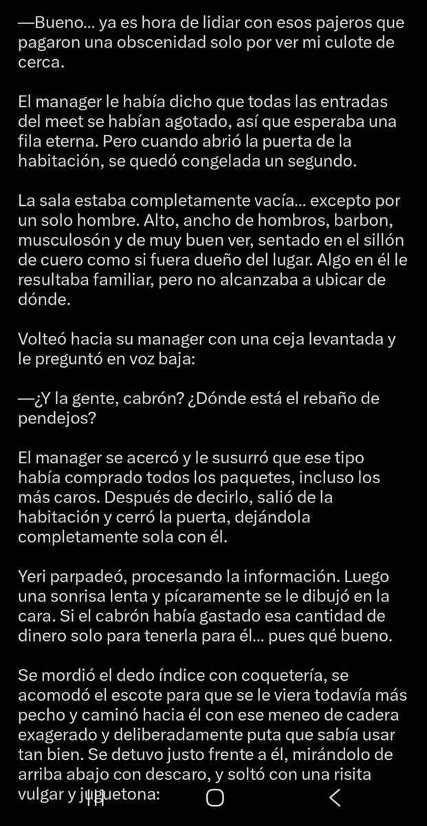 BRTTYPTTY's tweet photo. #𝔟𝔯𝔱𝔱𝔶𝔭𝔱𝔱𝔶

No pido roleen como yo, pero si un poco similar y que sean tramas no directo al sex. Les dejo un ejemplo de 1 respuesta, para que vean como roleo. Es una sola respuesta pero tuve que partirla en 3 imágenes perdon. https://t.co/xBXjGHAJZt