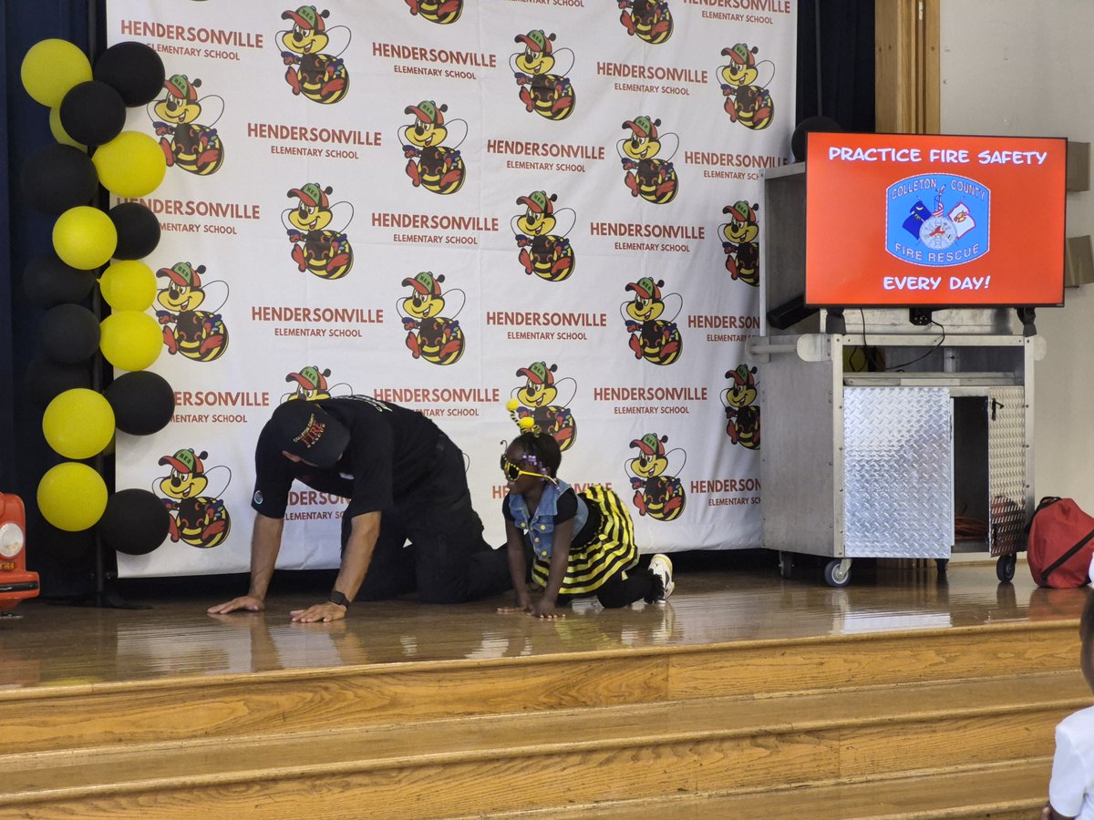 ColletonFire's tweet photo. Fire Prevention Month is underway! During the month of October, Colleton County Fire-Rescue will see every Kindergarten, 1st, 2nd and 3rd grade student in Colleton County.  With the assistance of “Patches” the Fire Dog, Fire-Rescue teaches basic fire safety rules like Don’t Hide, https://t.co/RfHNQQ6BPM