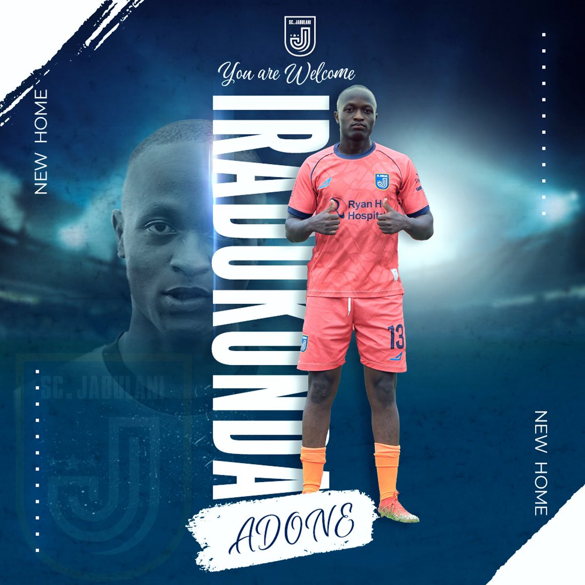 SC_Jabulani's tweet photo. 🚨 A new STAR has landed. 🦁 🔥

Adone Irankunda joins us from Kisyanga.

The 17-year-old versatile and skillful talent has signed a two-year contract with an option to extend.

Adone is the future.

The future is HERE. 🔥

WELCOME TO JABULANI, ADONE. 🫡

#UpJabulani https://t.co/iEIrPUYS5a