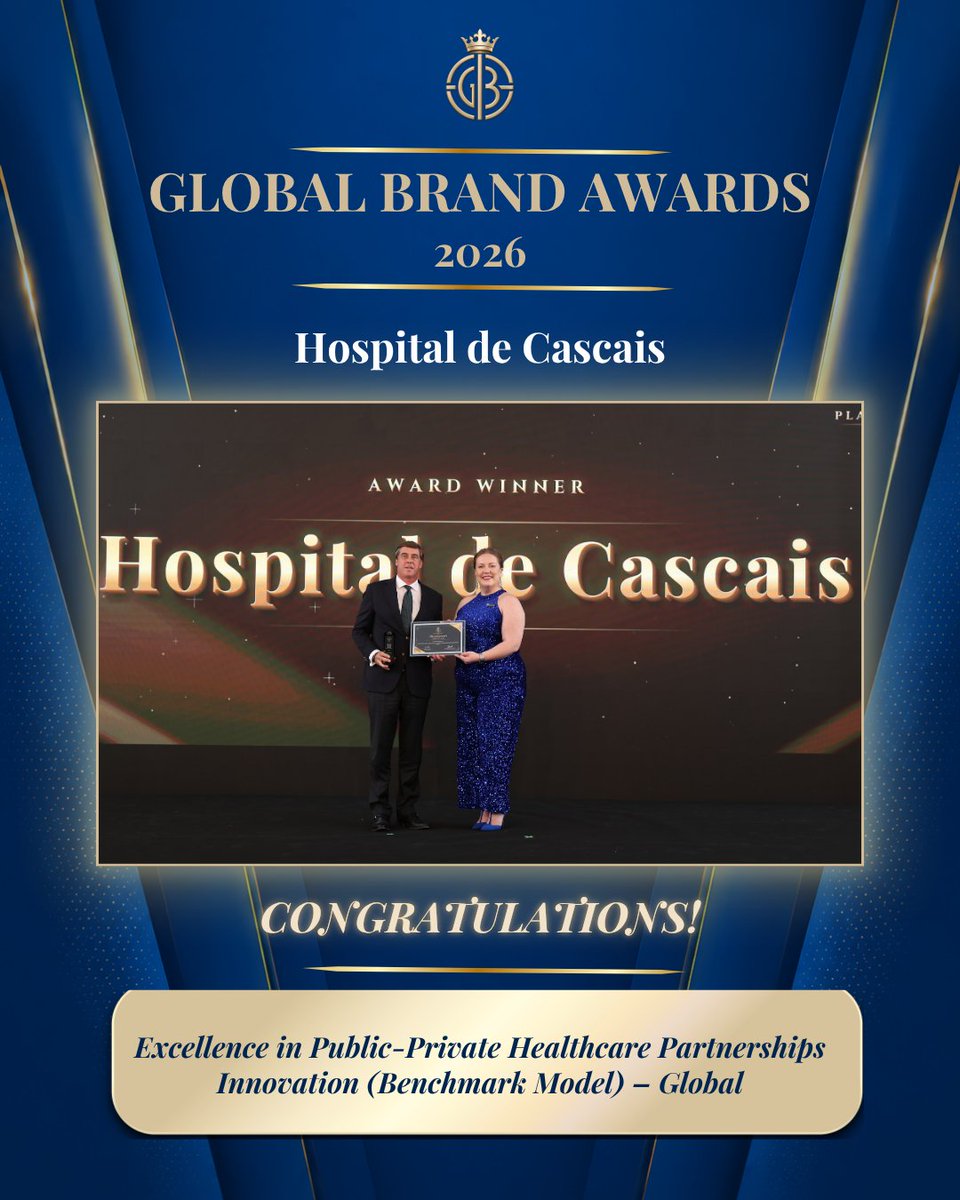 GlobalBrandsMag's tweet photo. Congratulations, Hospital de Cascais. Your wins at the Global Brand Awards 2026 are ones to celebrate.

#GlobalBrandAwards2026 #GlobalBrandsMagazine #AwardWinners #CelebratingExcellence #HospitalDeCascais https://t.co/q4w6ZS1ICv