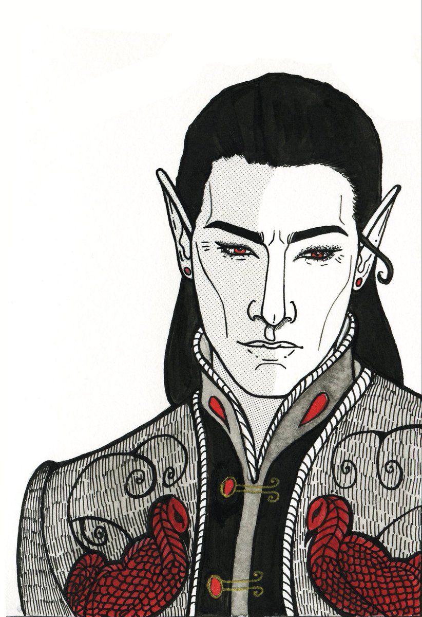 phcraftlove's tweet photo. Caztober, day 2 🥰
#BG3 #Caztober #inktober #cazador #CazadorSzarr https://t.co/tSRbTE9fSL