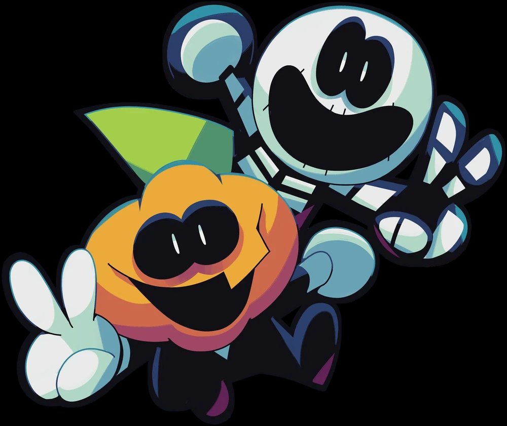 Mid5262981's tweet photo. Since it's the spooky month and exetober, a meeting between them would be fun https://t.co/QpwlnCxfCm
