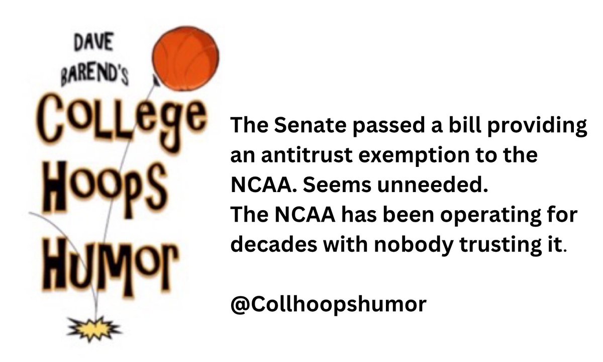 CollHoopsHumor's tweet photo. Friday's #joke.  Here's hoping it's #funny. Thanks for support #collegebasketball #basketball #college #collegehoops #NCAA #NCAAM #jokes #comedy #humor #laugh #laughter #smile https://t.co/giBJB9Zdi7