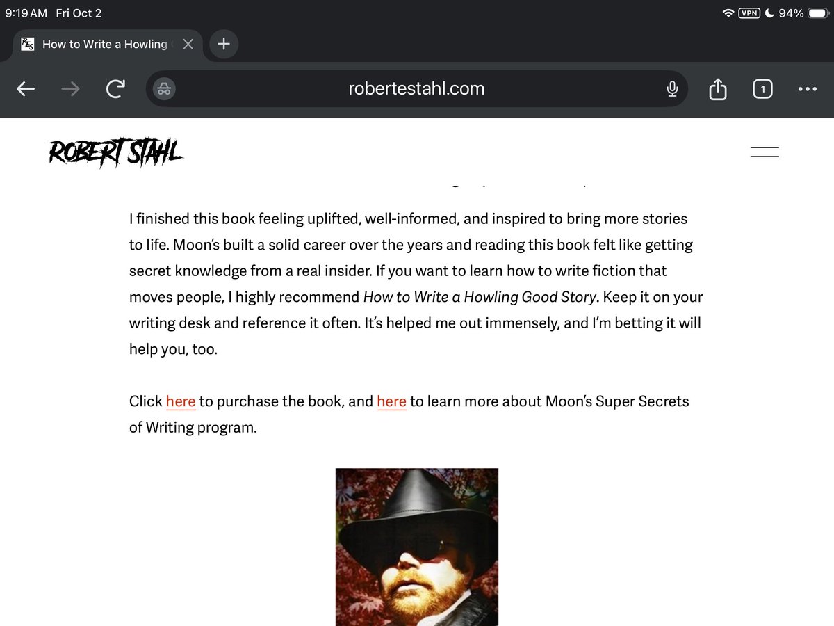 WulfMoon1's tweet photo. The conclusion to a fantastic review by horror writer Robert Stahl for my #1 bestseller How To Write a Howling Good Story. Got yours? ✍️🏆🚀👀

https://t.co/bw8hx3UdmU https://t.co/KOuKmzGHTR