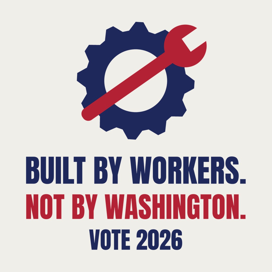 EagleEyeRoll's tweet photo. Built by workers. Not by Washington. For every tradesman, mechanic and working family: https://t.co/F3r4XMU6Om #Election2026 #BlueCollar https://t.co/TQUhQcJhPA