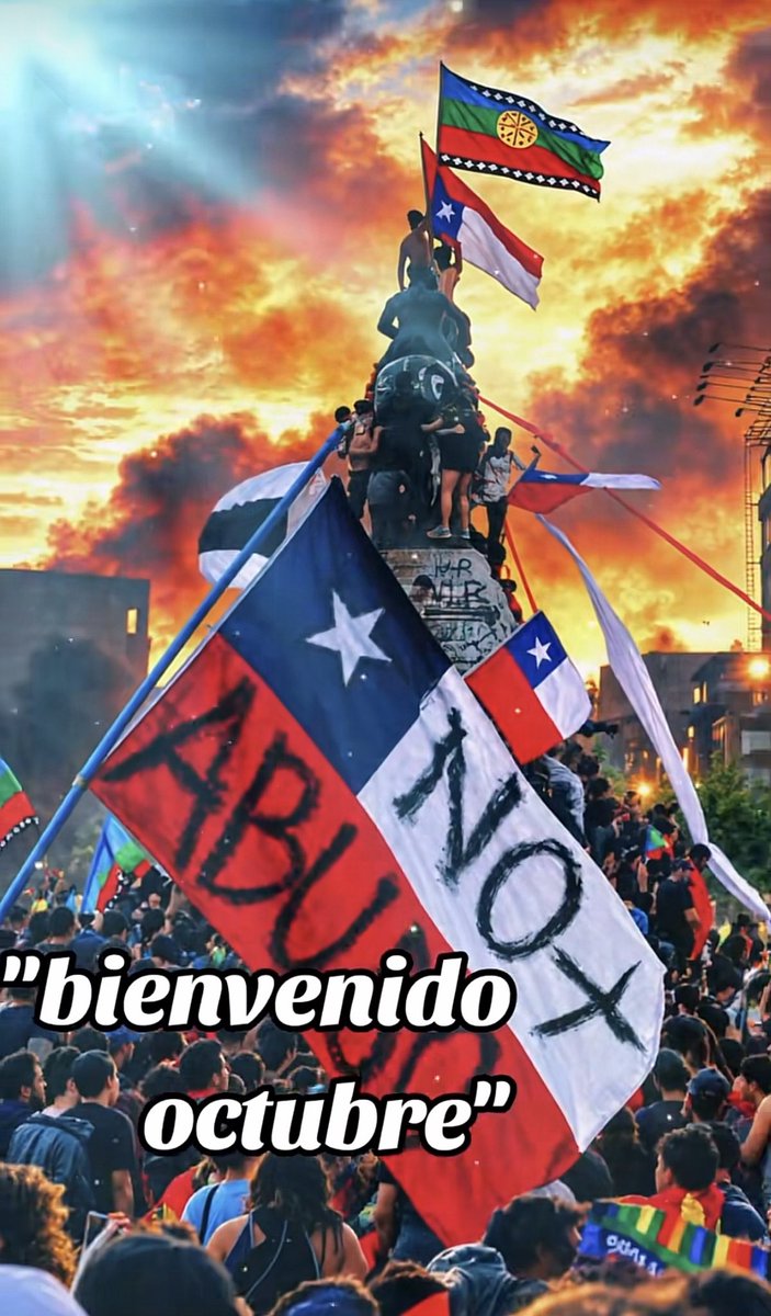 p4purrip0p's tweet photo. Octubre el pueblo se manifestó, señales que se viene el 2.0 ✊👊🔥🔥🔥 https://t.co/Z5YG86cOII