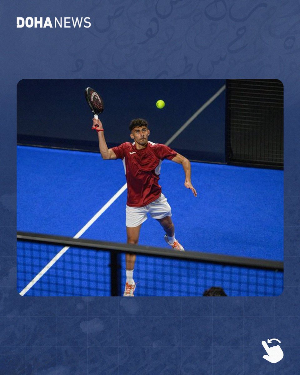 dohanews's tweet photo. #Qatar’s Rashed Nawaf and Mishari Nawaf secured a place in the men’s padel final at the Aichi-#Nagoya 2026 #AsianGames after defeating #Iran’s Hami Joulistan and Aria Roghani 6-4, 6-2 in Friday’s semi-final. The #Qatari pair will face Malaysia’s Christian Didier Chin and Aidan Younes for gold on Saturday.

