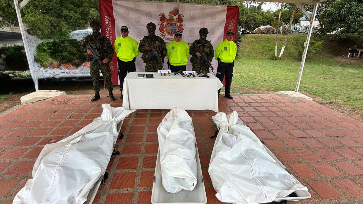 ABDELAESPRIELLA's tweet photo. Aquí está alias “Terry” o “Keiner” junto a dos narcoterroristas más, dados de baja por nuestra Fuerza Pública.

¡Bienvenidos a la Patria Milagro!

¡Firme por la Patria!
¡Viva Cristo Rey!

(A.D.L.E.) 🇨🇴🐅 https://t.co/ZYaPxdyNys