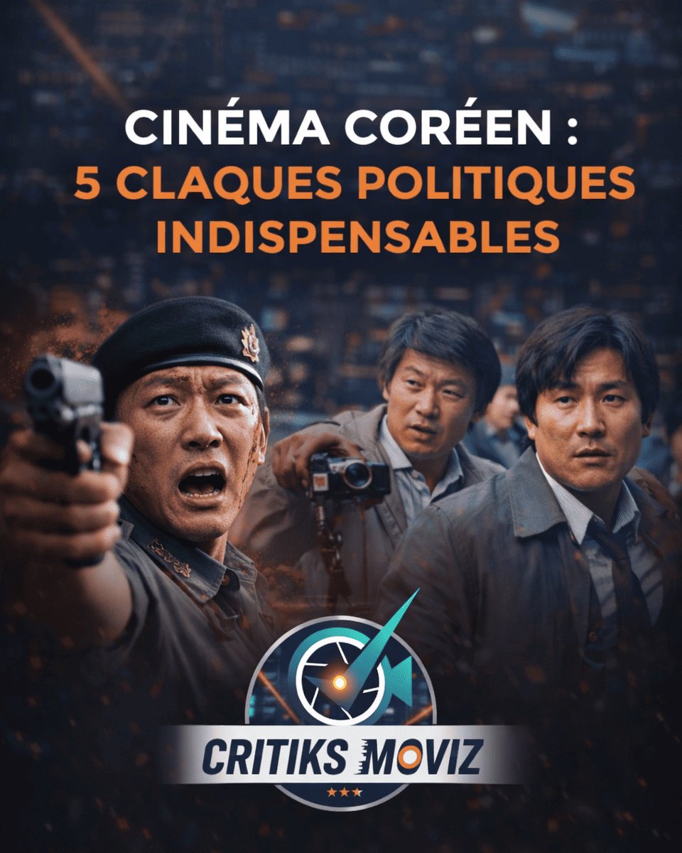elpuma3's tweet photo. Politics in cinema is nowhere as brutal as in South Korea. Corruption, dictatorship, and revolts: discover 5 essential films to understand why Seoul dominates the genre. Not for the faint-hearted. https://t.co/Wu4caKhOjk