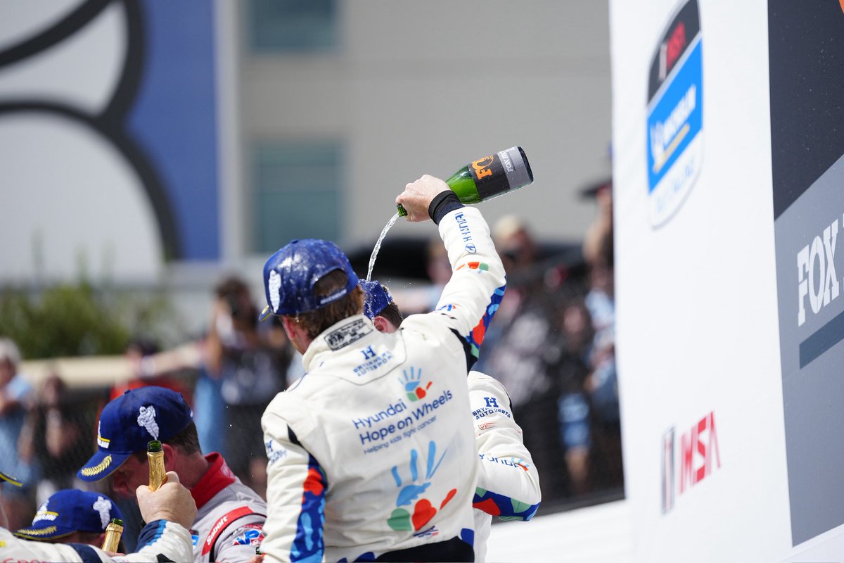 MichelinRaceUSA's tweet photo. Congratulations Michelin Pilot Challenge winners! 

Circle H Racing winning in the GS class &amp; Bryan Herta Autosport winning in the TCR class 🏁 https://t.co/4IAiczg4ny