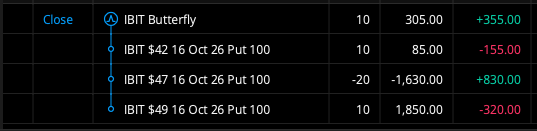 Crypt0Entropy's tweet photo. Just as I forsaw. The play takes advantage of a move down, that then rolls around sideways for a bit. Time decay works in my favor. This time next week, it'll (likely) be well into $1k+ profit
The Longs provide insurance against an adverse move as the Shorts sit further in profit https://t.co/uDK1CfT9zq