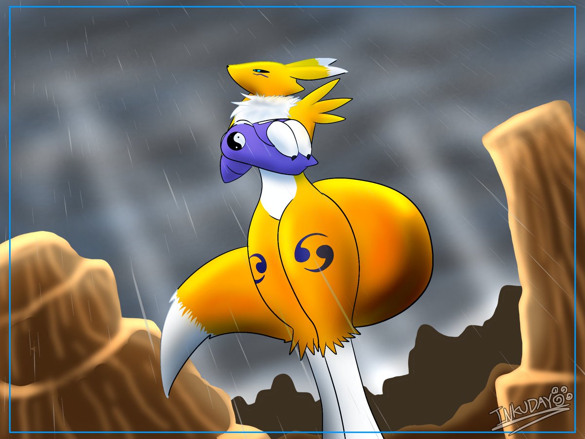 Inkudayo11's tweet photo. "Renamon's Solitude" 

Digimon commissions open, comment for more information.

#Digimon #デジモン #Digimonart https://t.co/wvaKN4H9jh