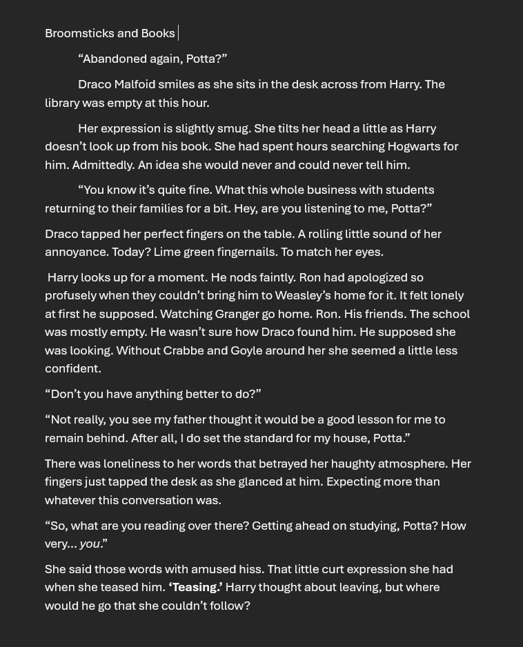 DatingSims's tweet photo. Just to keep track. 
1.  Movies with Malfoid (33 pgs)
https://t.co/C5Litybx23
2. F!Hagrid. (One shot currently)
https://t.co/9RyqIuK7fb
3. Twin Snakes (5pgs)
https://t.co/djkTVNss4H

I'll try to add more, but still like 10 days before that AO3 activates.