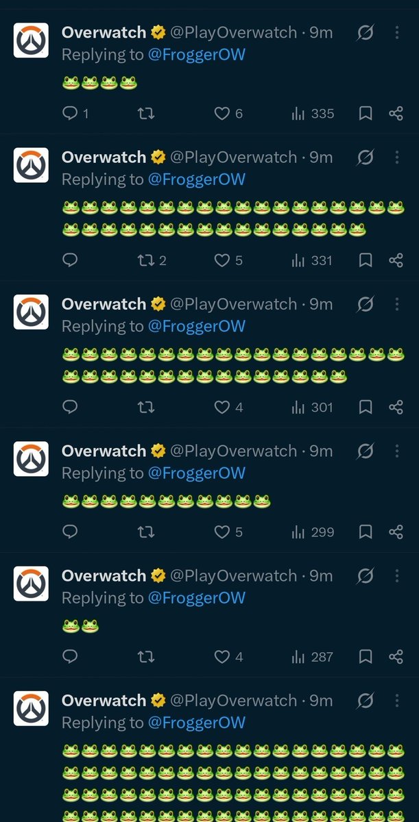 portaloverwatch's tweet photo. Mítica do Lúcio chegando? A conta oficial de Overwatch respondeu vários tweets do streamer @FroggerOW usando um emote de 🐸🐸 várias vezes.

O streamer é conhecido por jogar com o herói e já pediu uma mítica para ele anteriormente.

#Overwatch #Overwatch2 https://t.co/vSEG8xKjzl