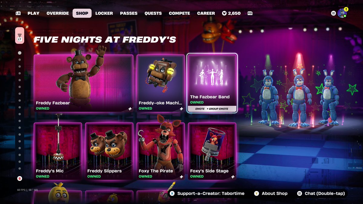 BeatItFN's tweet photo. I bought the fnaf bundle using the code from @TaborTimeYT best bundle and code ever! https://t.co/sgFX8J1ujj