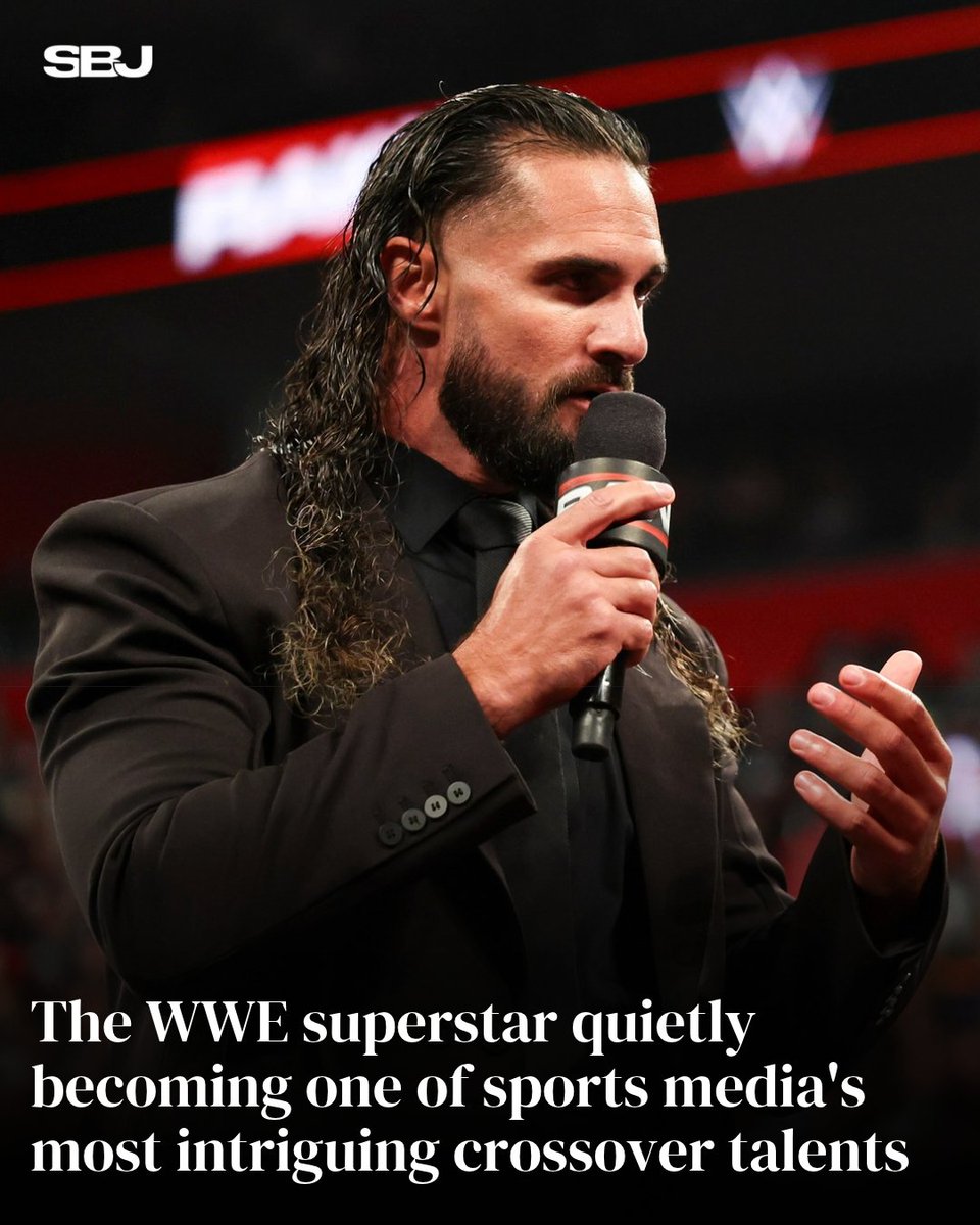 SBJ's tweet photo. A growing number of media executives believe @WWERollins has a legitimate future in sports TV.

NFL Network, ESPN and Netflix continue to expand broadcasting opportunities as the WWE star builds a parallel career in sports media.

MORE via @richarddeitsch: https://t.co/S91FrfBLut https://t.co/p2p4jWPmOc