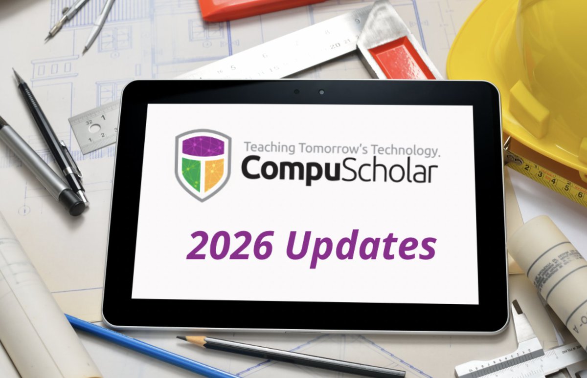 CompuScholar's tweet photo. Read our latest blog post and watch our Professional Development Webinar to explore new course updates, features, state adoptions, and more for the 2026–2027 school year. We’re excited to share what’s new!  

https://t.co/g8bIPqFCnF https://t.co/SVIzVuhec4