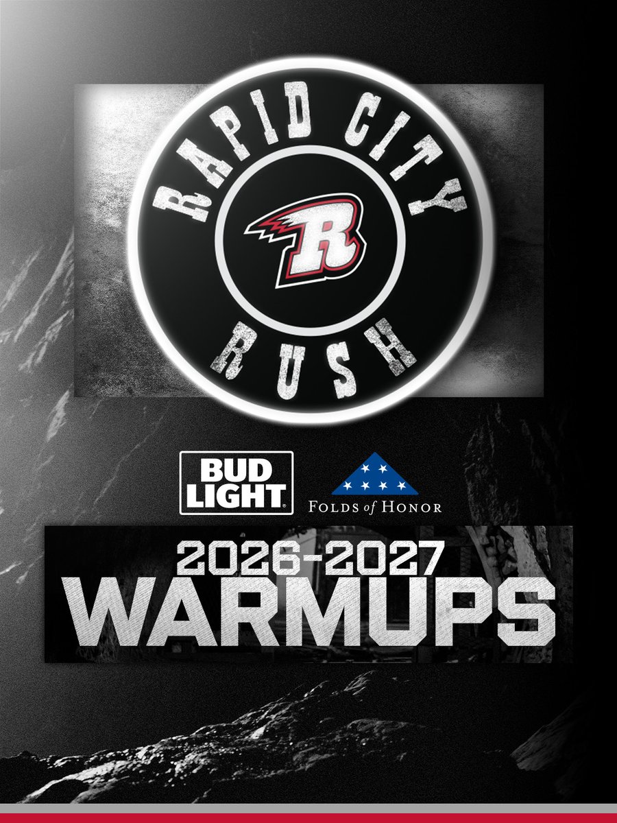 RapidCityRush's tweet photo. The details behind this season's warmups 😮‍💨

#RushEmDown | @budlight | @FoldsofHonor https://t.co/X9ekRoBzHT