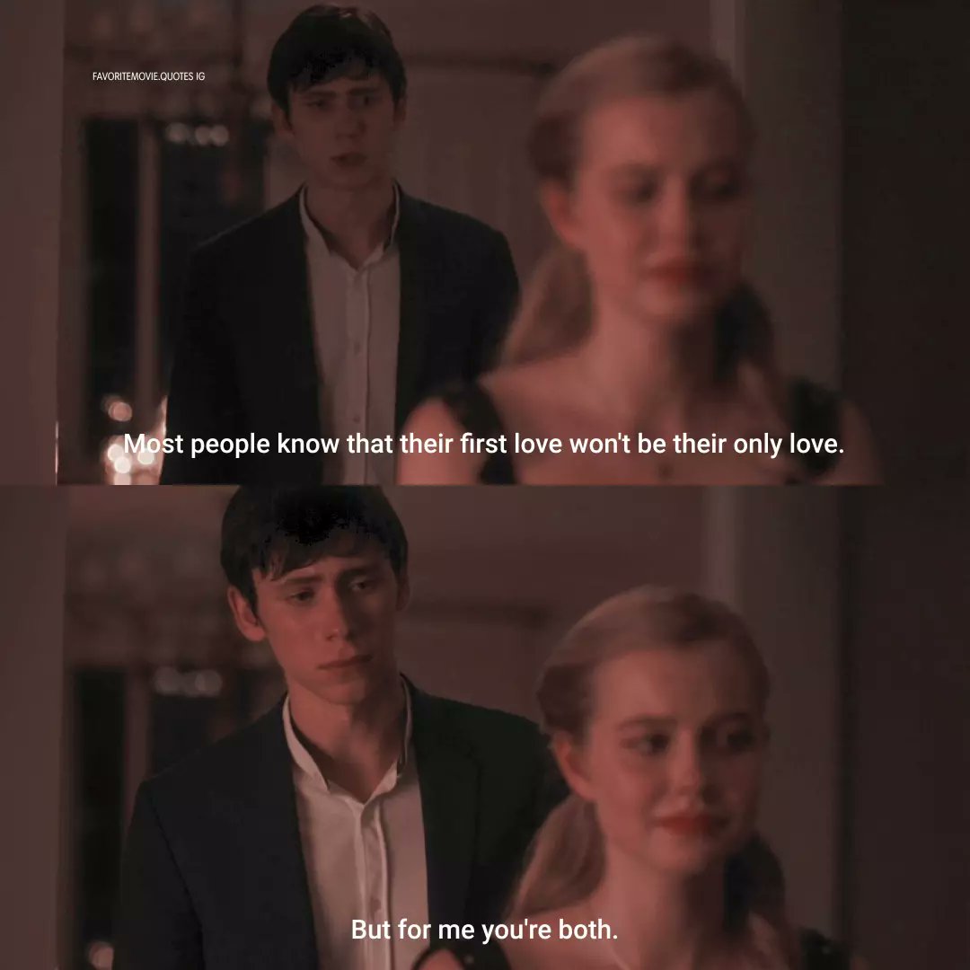 _vicisabela's tweet photo. Photo shared by Favorite Movie Quotes on August 19, 2026: “Most people know their first love won’t be their only love. But for me, you’re both. https://t.co/seA46YNzhM