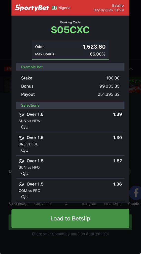 billionaire_eze's tweet photo. 1.5k odds over 1.5 v football midnight ✅✅

Edit flex play ✅✅ https://t.co/mmsybzDHeb