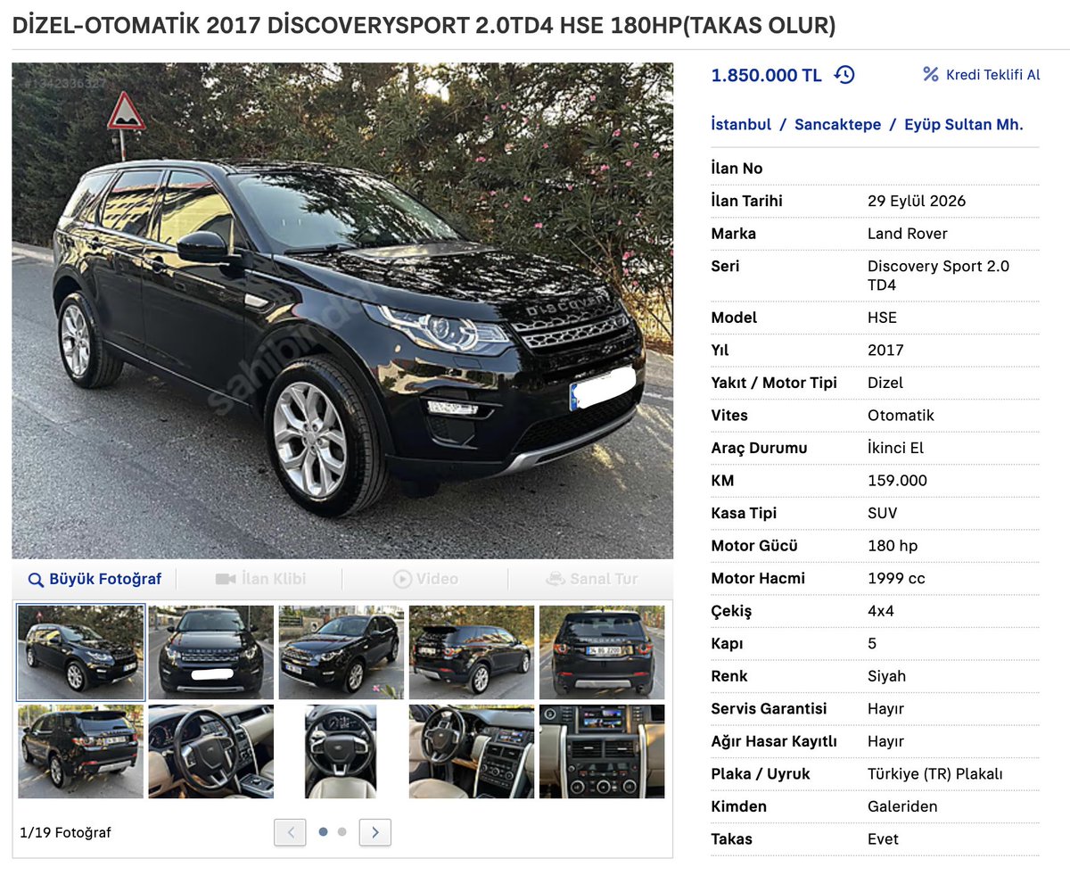 ilanavcisii's tweet photo. - SİZDEN GELENLER -

Dizel Otomatik 2017 Discovery almayı düşünüyoruz. Bu paralara dizel ve sonradan ne olacağı belli olmayan discovery tavsiye eder misiniz ? Yoksa başka araba mı bakalım.

#araba #range #discovery #ilan https://t.co/DSRvPvYwyu