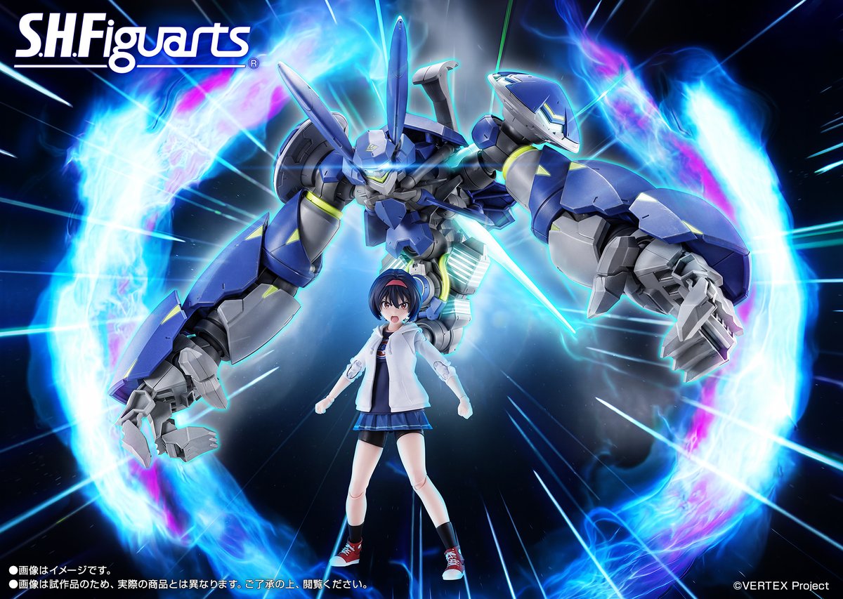 t_features's tweet photo. ◤◤10月3日 TVアニメ
「バーテックスフォース」放送開始！◢◢

「S.H.Figuarts 東道晴香＆グラビトンエンジン」商品化決定！
詳細は後日公開。

そして開催中の「2026年 第64回 #全日本模型ホビーショー」でも最速展示中！

本日の放送も、商品情報もお見逃しなく♪

#バーテックスフォース #t_shf https://t.co/XfOp86gqml