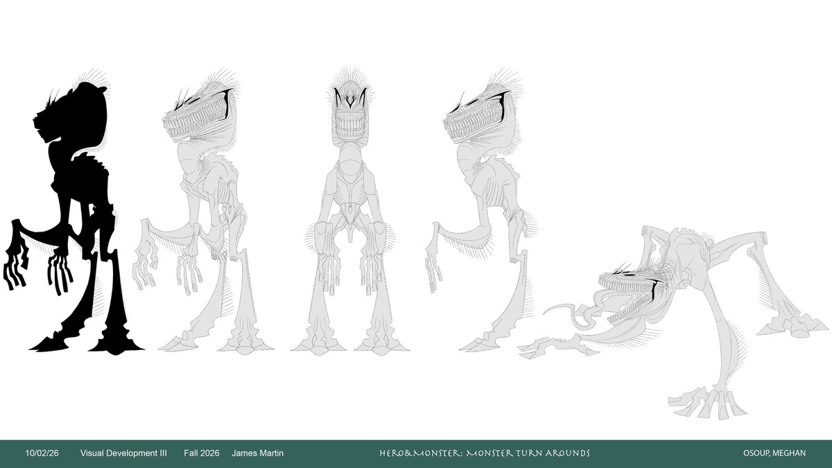 megosoupart's tweet photo. Sneak peak at a monster design project I’m currently working on #visualdevelopment #conceptart #characterdesign https://t.co/FMXreI3zAv