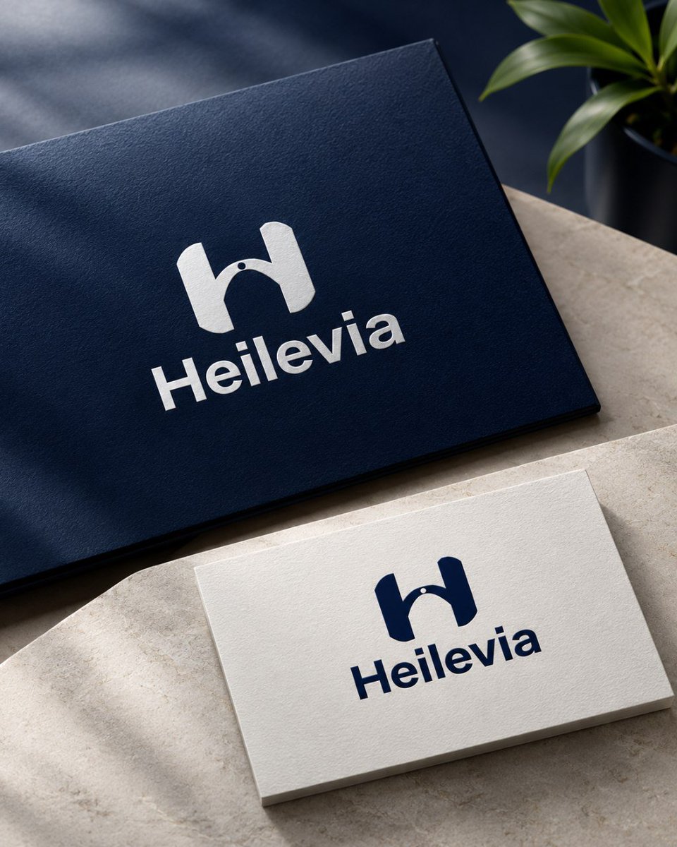 Diamonddigits1's tweet photo. What does a brand need beyond a logo?
For Heilevia, I wasn't just creating a mark.
I was building a visual identity around the brand's direction, audience, and place in the smart-home space.

#Diamondoluwaseunibukun #diamonddigits #BrandIdentity #LogoDesign #SmartHome https://t.co/GyNJwDN0o0