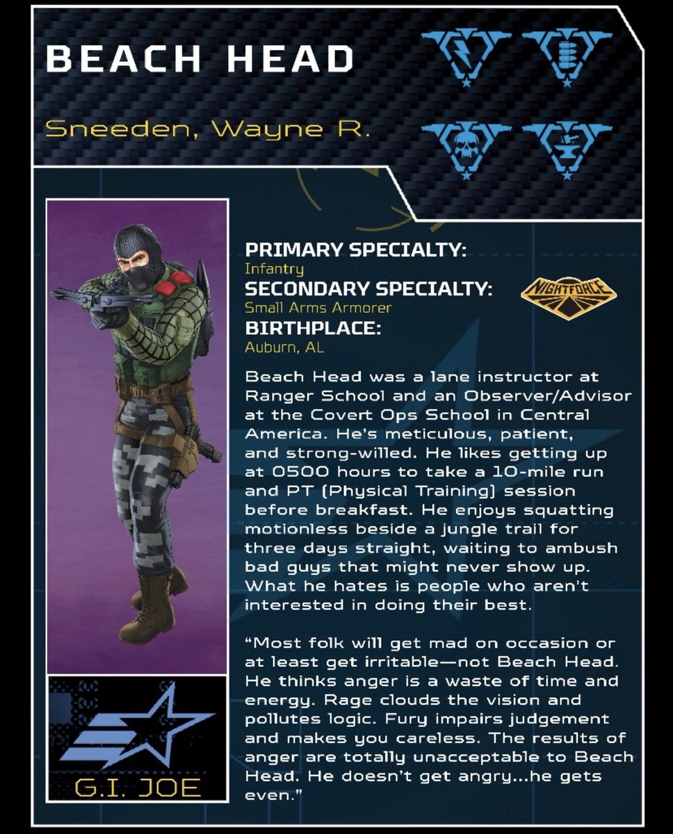 _CIAD_'s tweet photo. Check out file card info for the G.I. Joe Classified Series Night Force Quick Kick and Beach Head, via @gijoe. #surveillanceport

#gijoe #gijoeclassified #gijoeclassifiedseries https://t.co/6amf53xtRa