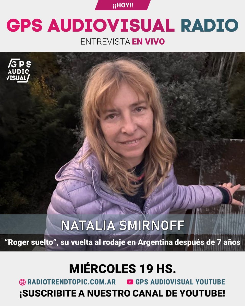 MuvitAbi's tweet photo. Photo shared by Julia Montesoro on September 2, 2026, tagging Vera Spinetta, Nata Istan, Julieta Díaz, Trombonosa, and María Meira Cine. It may show a screen with an interview featuring Natalia Smirnoff discussing her return to filming in Argentina https://t.co/1iiIAvkjFg