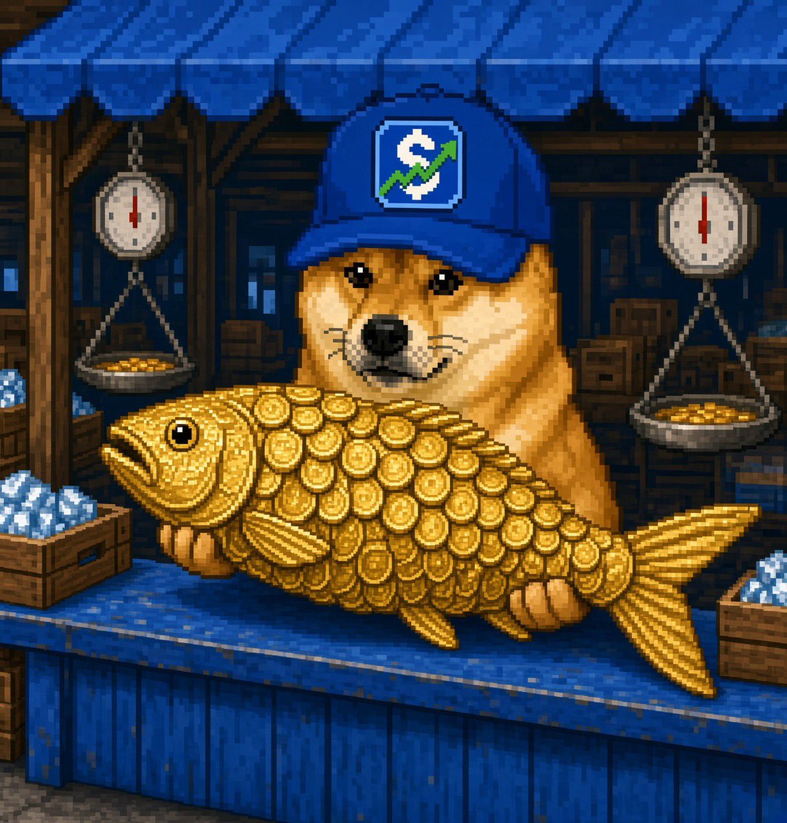 StonksInuOnBase's tweet photo. fish are friends, not food. 🔵🐶 $SI https://t.co/o8iG4nWslb