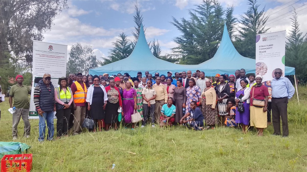 wrscke's tweet photo. The Warehouse Receipt System Council, in collaboration with @HelloTractor  and @Agri_FinanceKe , engaged farmers in Rongai, Mauka and Mau Narok, Nakuru County, on the WRS as part of ongoing sensitisation and commodity deposit mobilisation efforts, supported by @AGRA_Africa . https://t.co/RcGWl6hRtz
