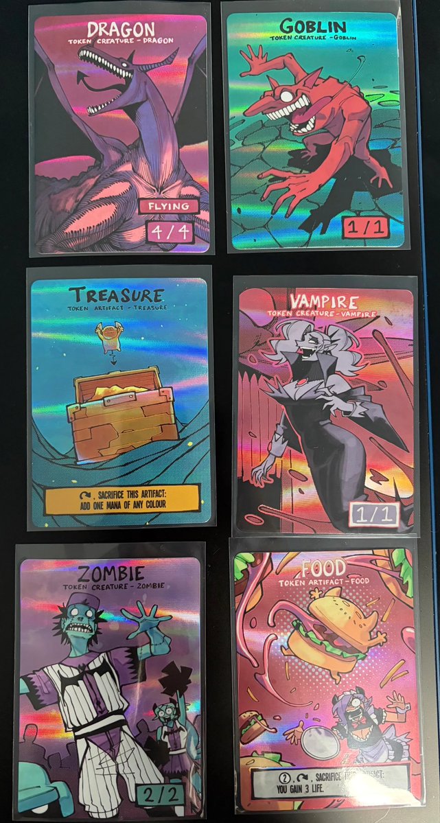 gingrjoke's tweet photo. custom MtG tokens arrived YEAH!!
They turned out alright I think!?!? https://t.co/HzB9MQIRYH